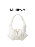 Wing Bag – White 3D-Printed Sculptural Bag | MIIIIIJA