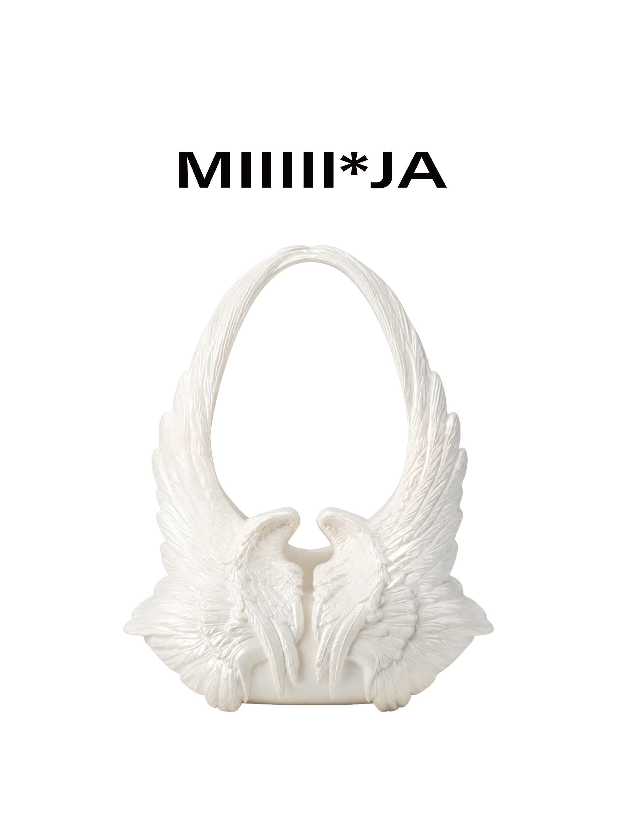 Wing Bag – White 3D-Printed Sculptural Bag | MIIIIIJA