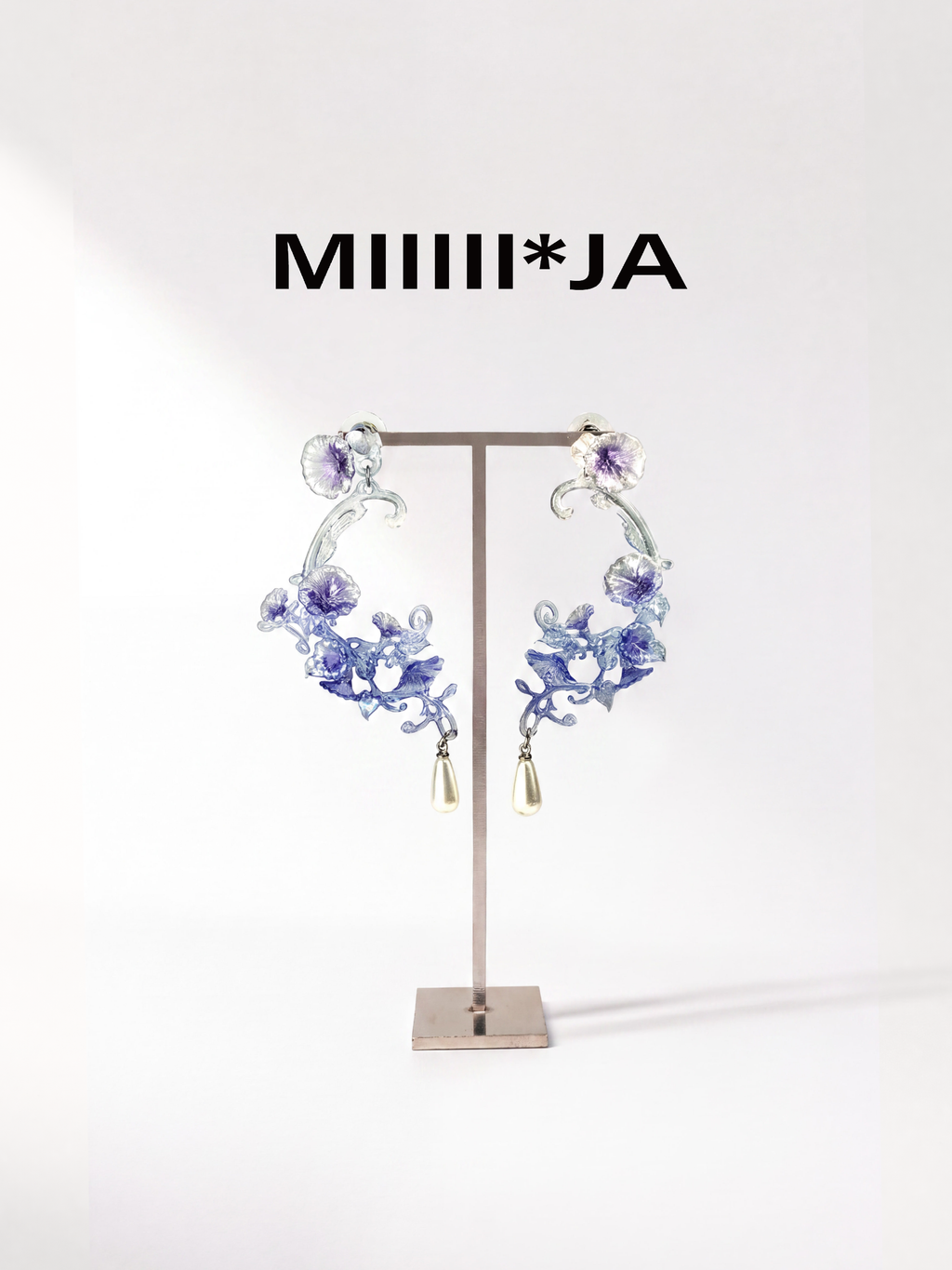 Morning Glory Vine Earrings | 3D-Printed Jewelry – MIIIIIJA