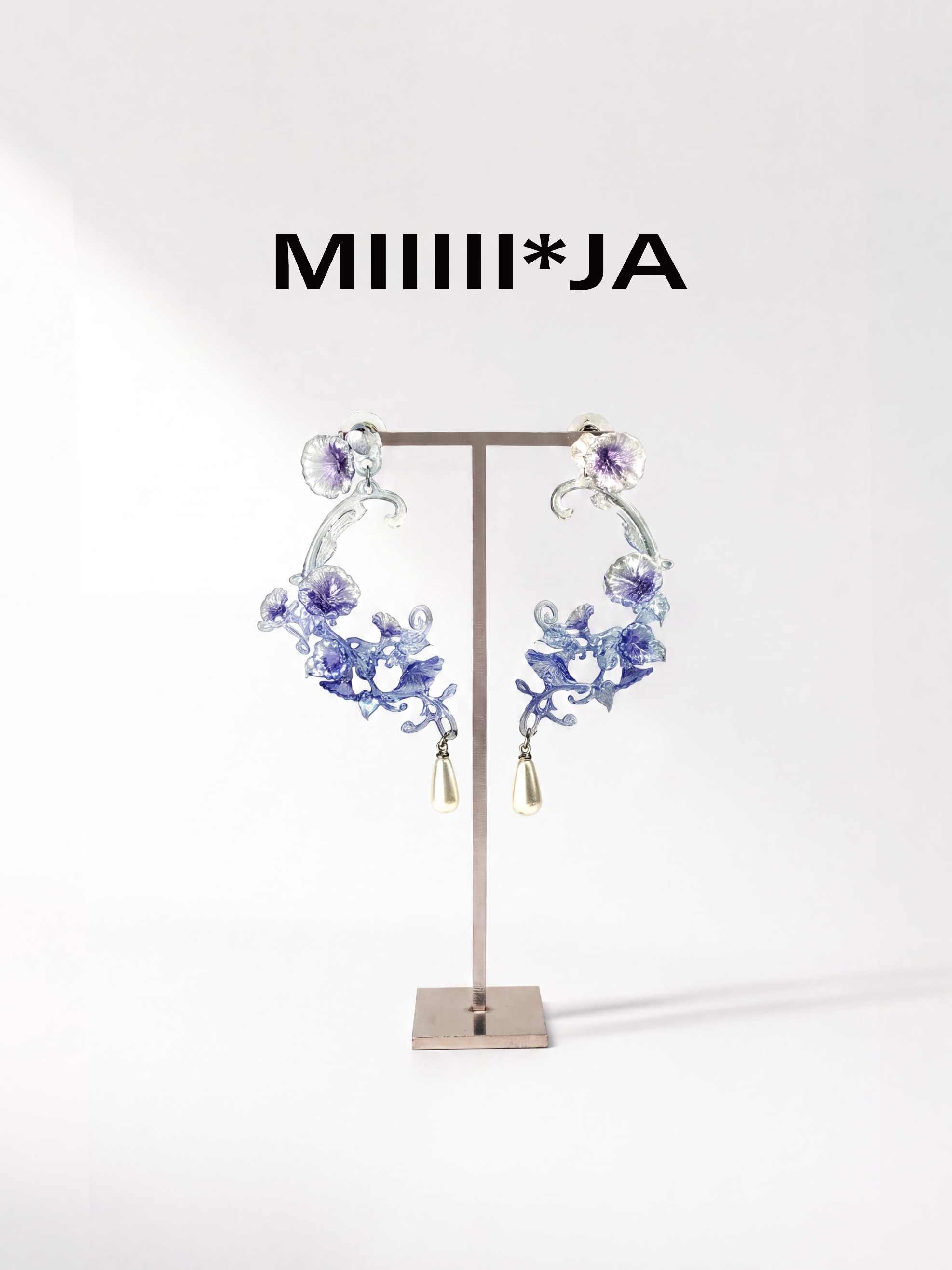 Morning Glory Vine Earrings | 3D-Printed Jewelry – MIIIIIJA