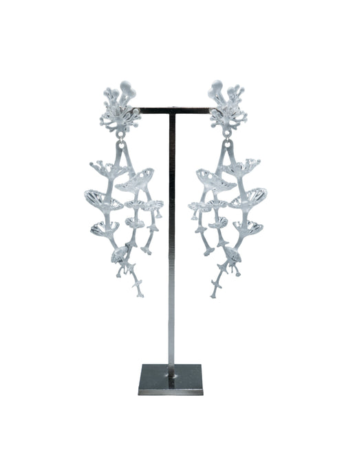 Abyssal Bloom Earrings – Translucent 3D-Printed Jewelry | MIIIIIJA