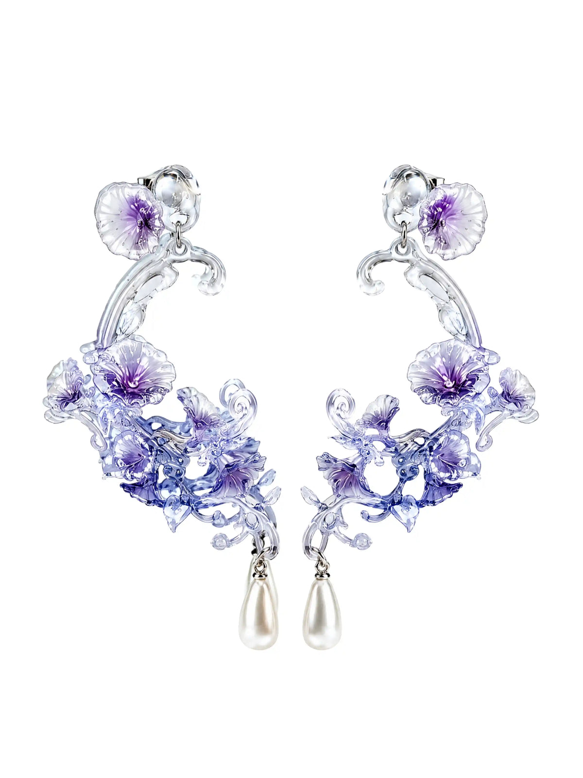 Morning Glory Vine Earrings | 3D-Printed Jewelry – MIIIIIJA