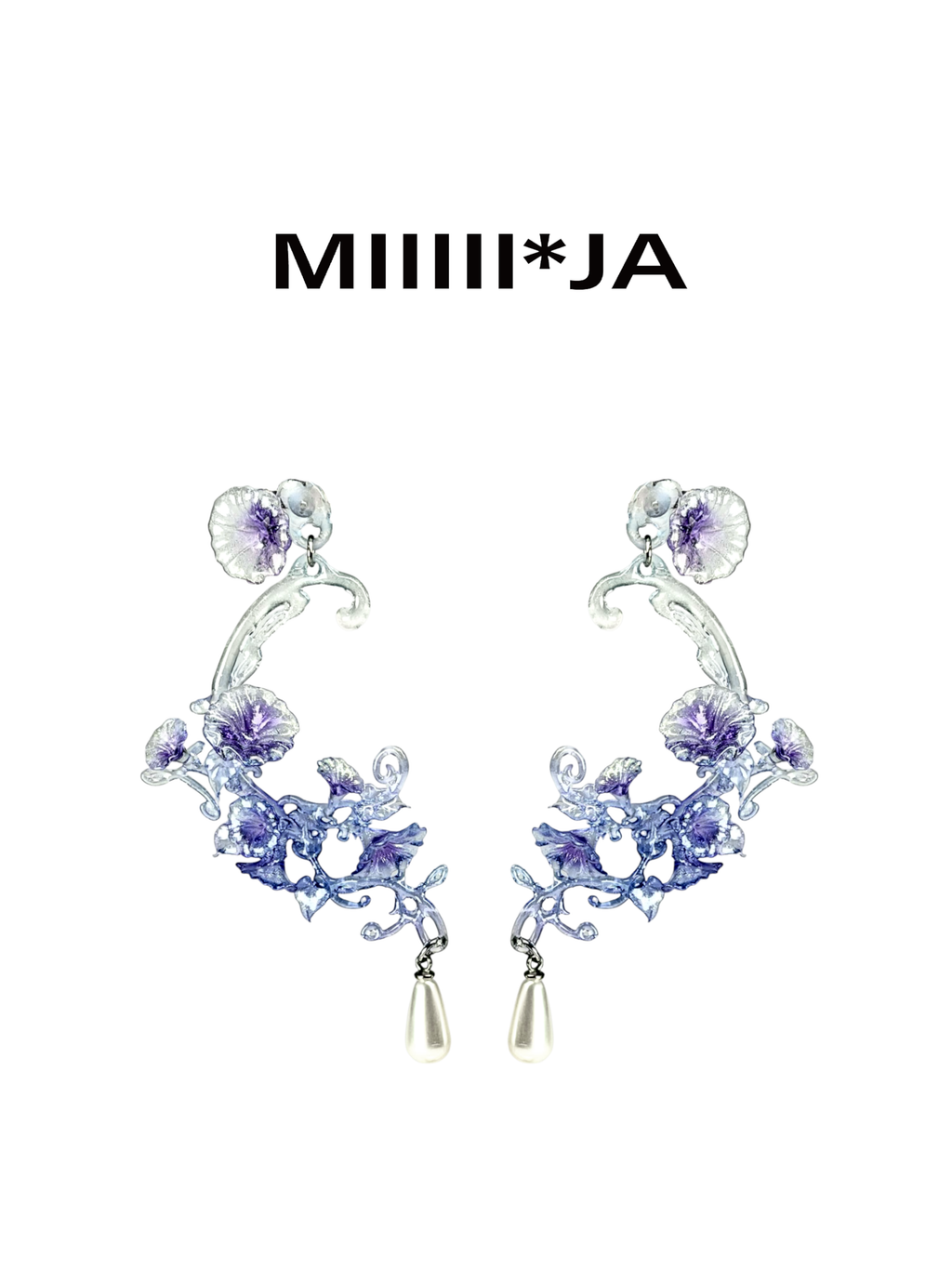 Morning Glory Vine Earrings | 3D-Printed Jewelry – MIIIIIJA