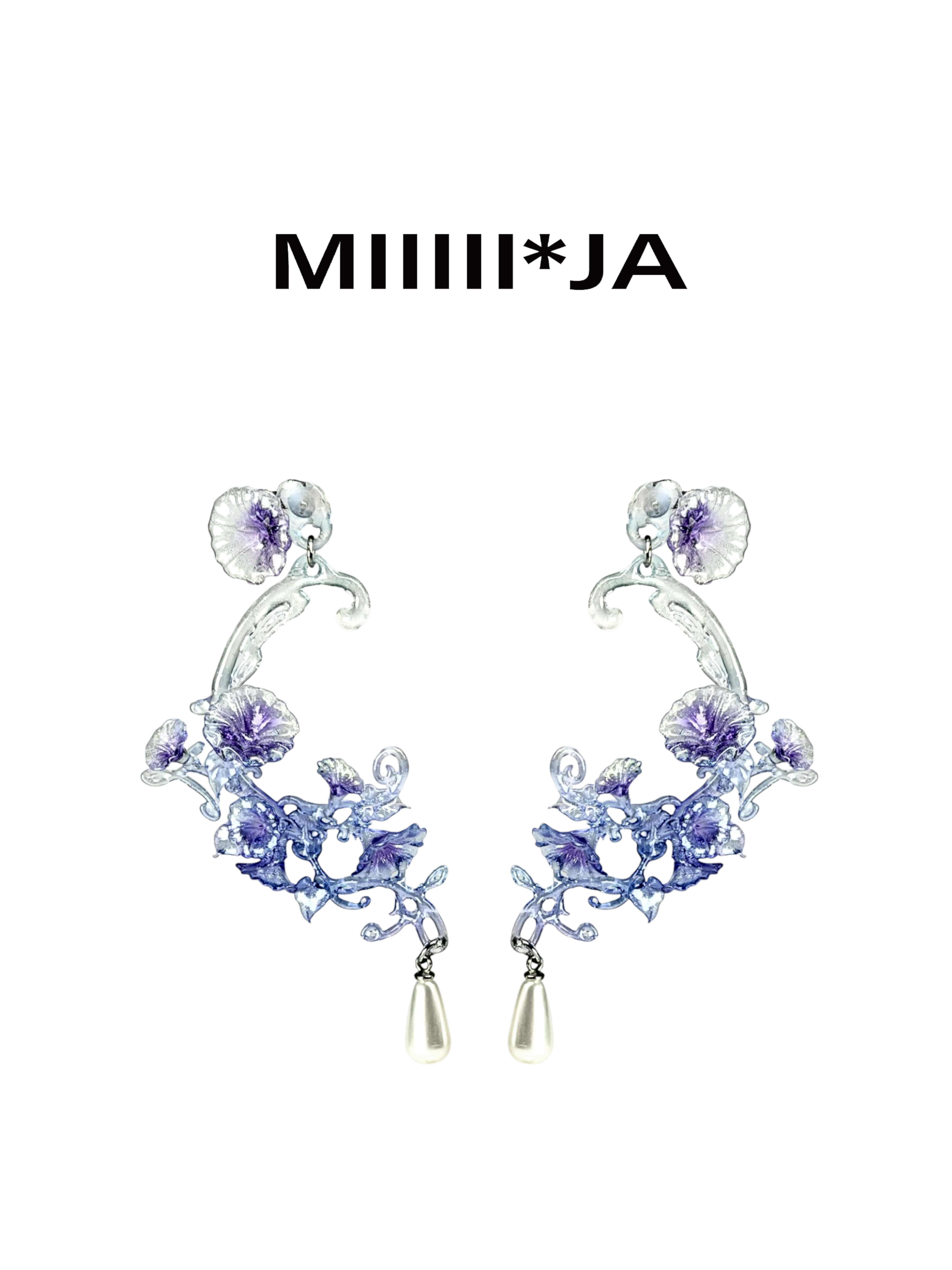 Morning Glory Vine Earrings | 3D-Printed Jewelry – MIIIIIJA