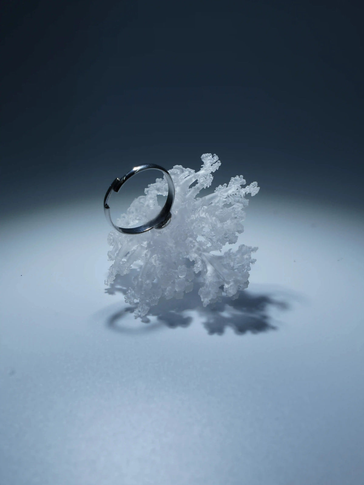 Coral Snowflake Ring – Sculptural 3D-Printed Jewelry | MIIIIIJA