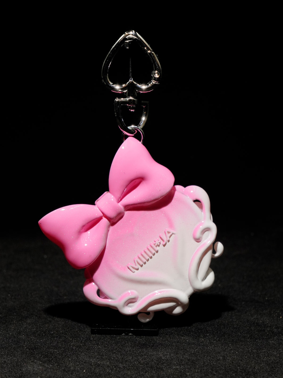 Bow Ribbon Mini Mirror – 3D-Printed Round Mirror | MIIIIIJA