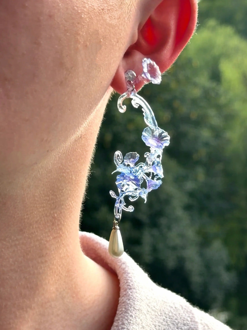 Morning Glory Vine Earrings | 3D-Printed Jewelry – MIIIIIJA