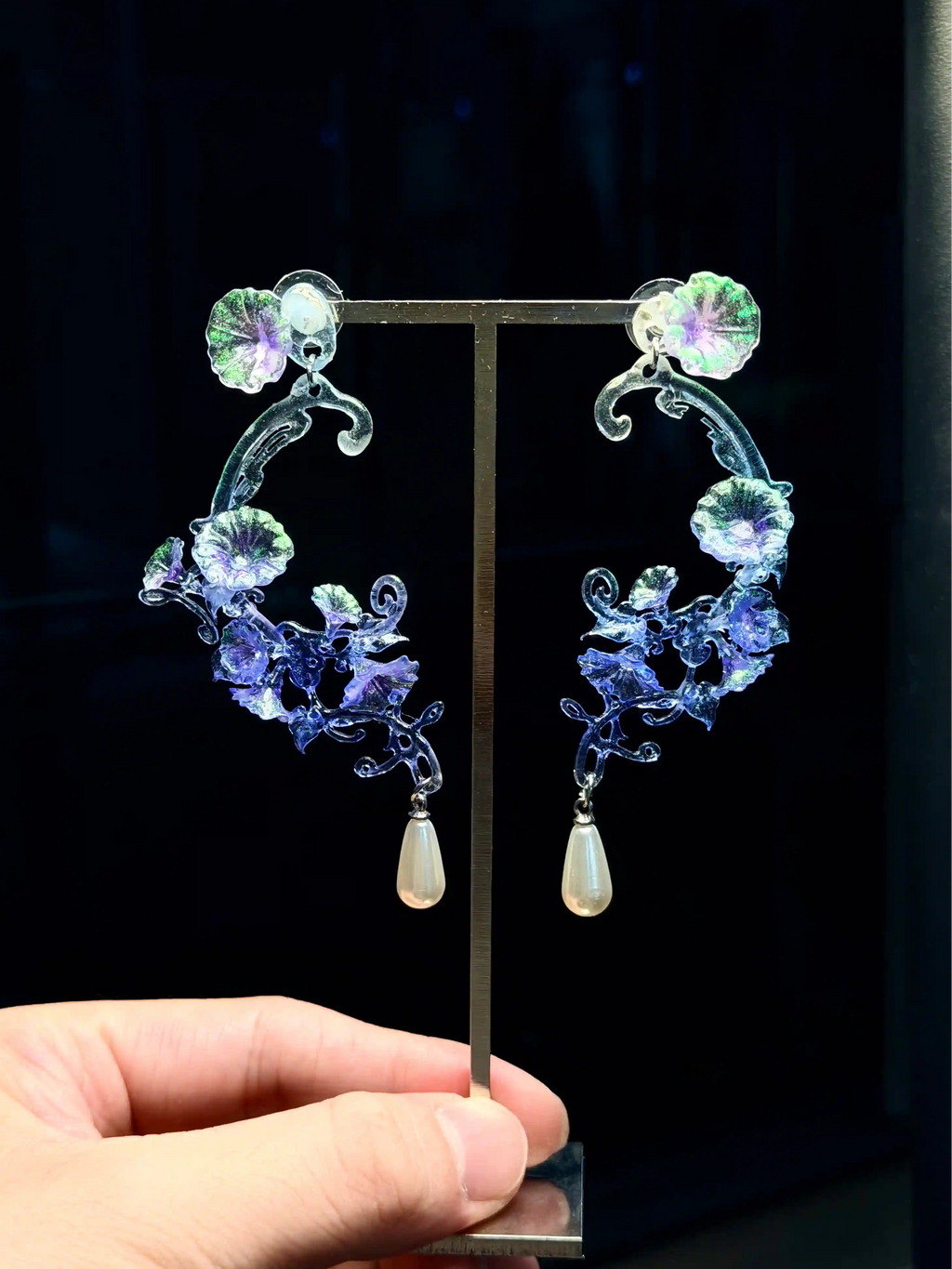 Morning Glory Vine Earrings | 3D-Printed Jewelry – MIIIIIJA