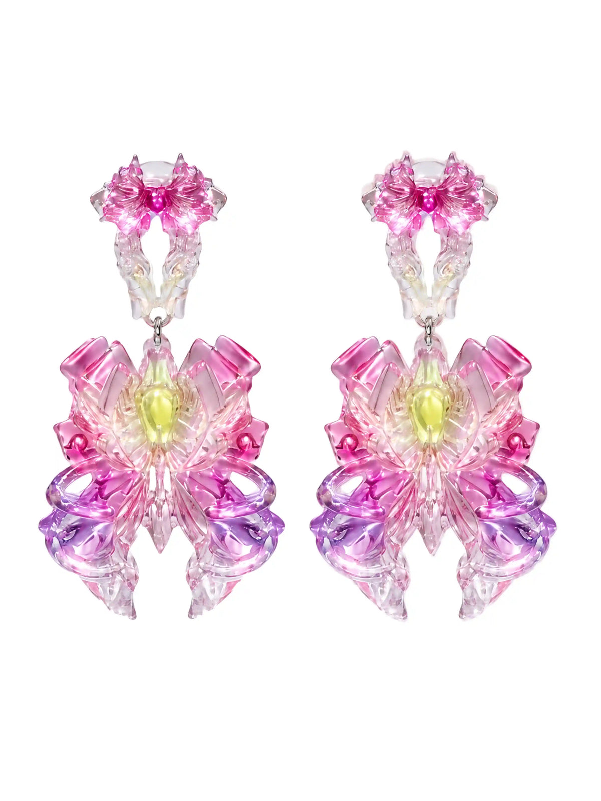 Magical Girl Bow Earrings – Gradient 3D-Printed Jewelry | MIIIIIJA
