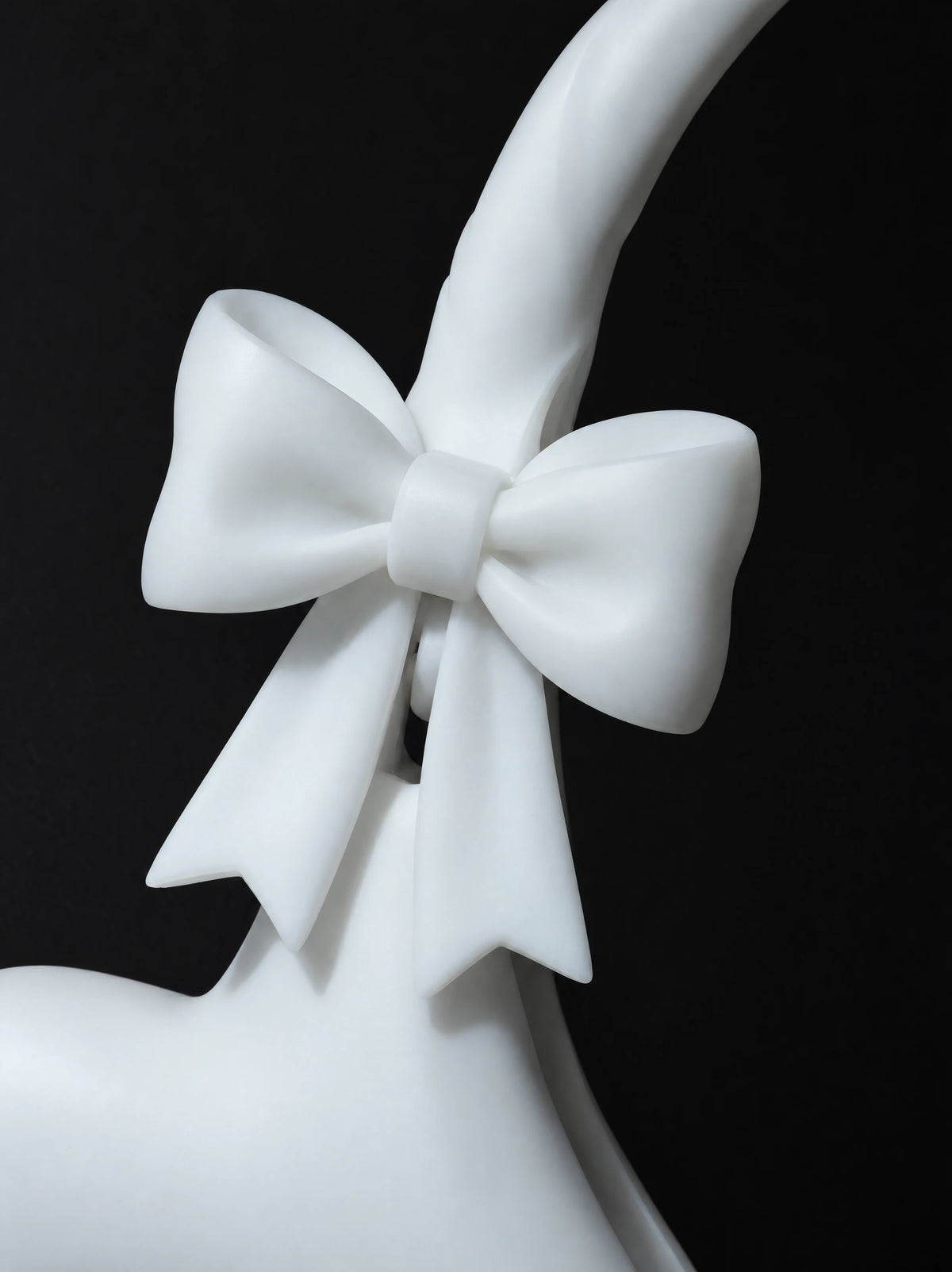 Inverted Bow Bag – Milky Ivory 3D-Printed Sculptural Bag | MIIIIIJA